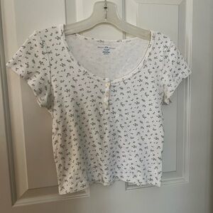 Brandy Melville Floral Top